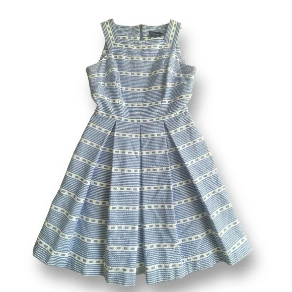 Just...Taylor Dresses | Just...Taylor Blue/White Striped Pleated Fit & Flare Seersucker Dress Women's 4 | Color: Blue/White | Size: 4 | Just...Taylor Dresses | Just...Taylor Blue/White Striped Pleated Fit & Flare Seersucker Dress Women's 4 | Color: Blue/White | Size: 4 |